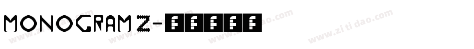 MONOGRAM Z字体转换